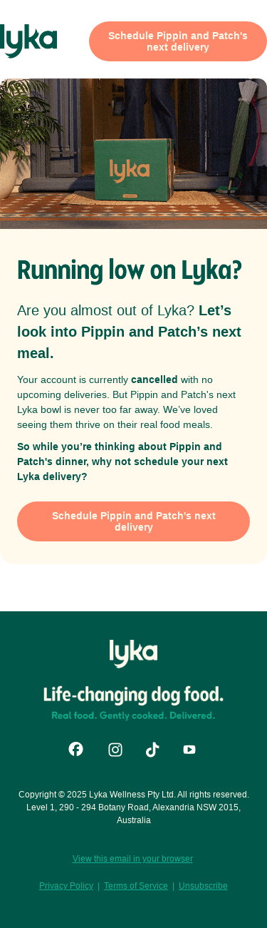 Are Pippin and Patch running low on food?