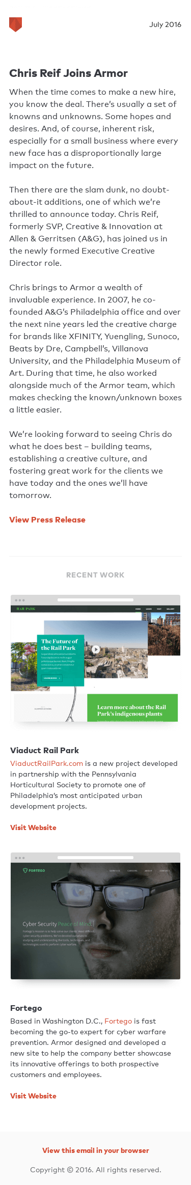 Armor bolsters leadership