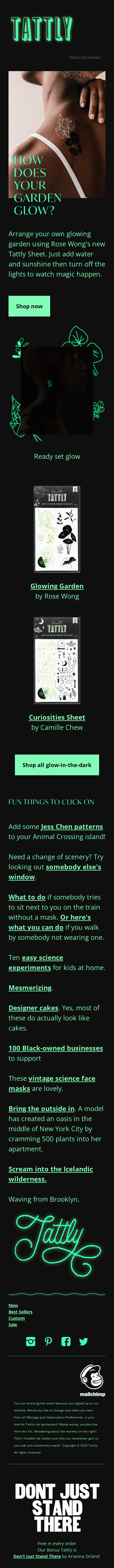 Arrange your own glowing garden