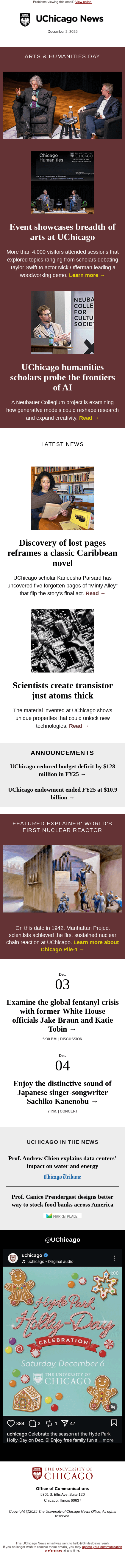 Arts & Humanities Day | Book's lost ending found