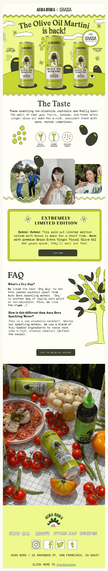 AURA BORA x GRAZA! 🫒