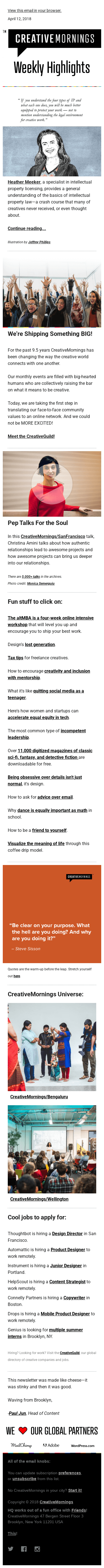 Awesome projects lead to authentic relationships