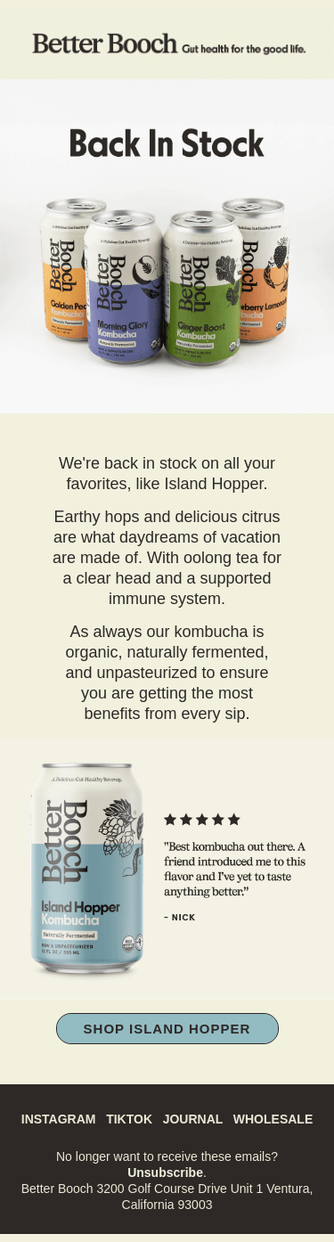 Back in Stock On All Your Favorites