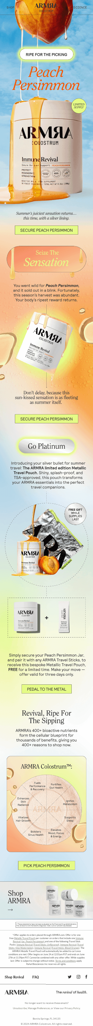 BACK IN STOCK: PEACH PERSIMMON