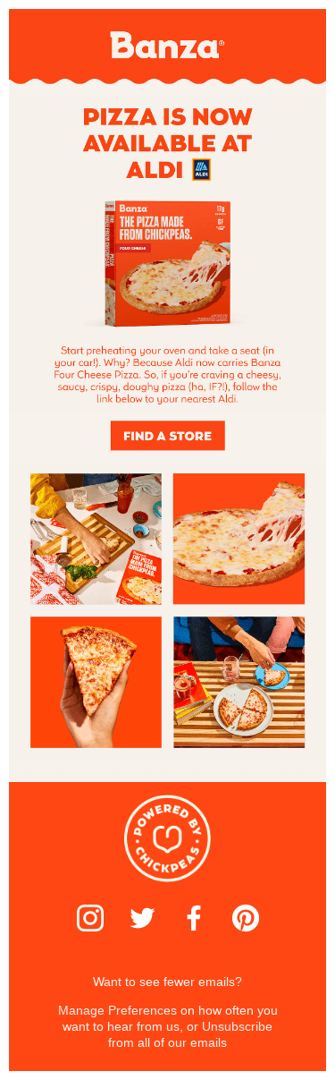 Banza Pizza is at Aldi 🍕🤯