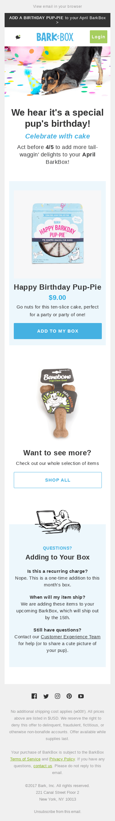 BarkBox ✅ Birthday BarkBox? ✅