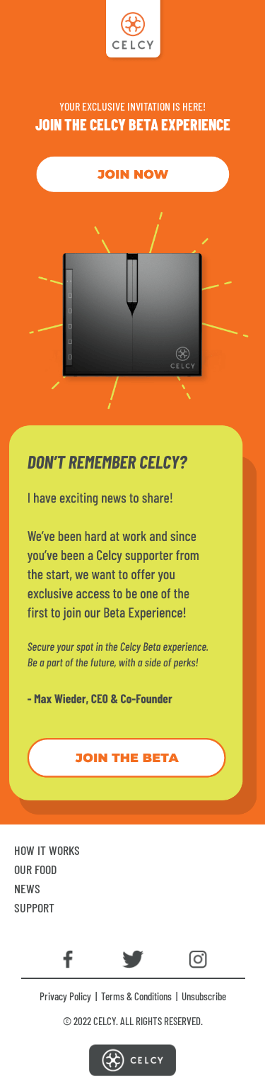 Be the first to Experience Celcy! 🎉