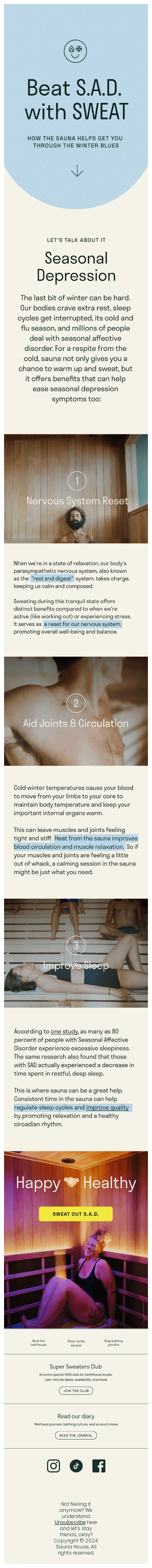 Beat S.A.D. with SWEAT