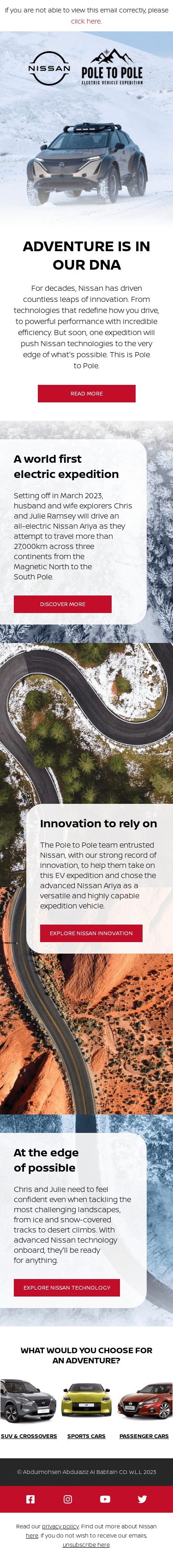 Beyond the limits of possible with Nissan