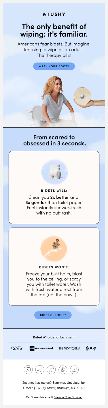 Bit of a bidet scaredy butt?