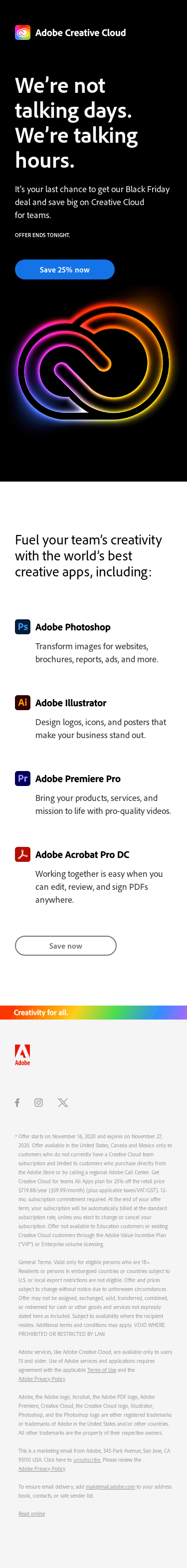 Black Friday deal ends tonight