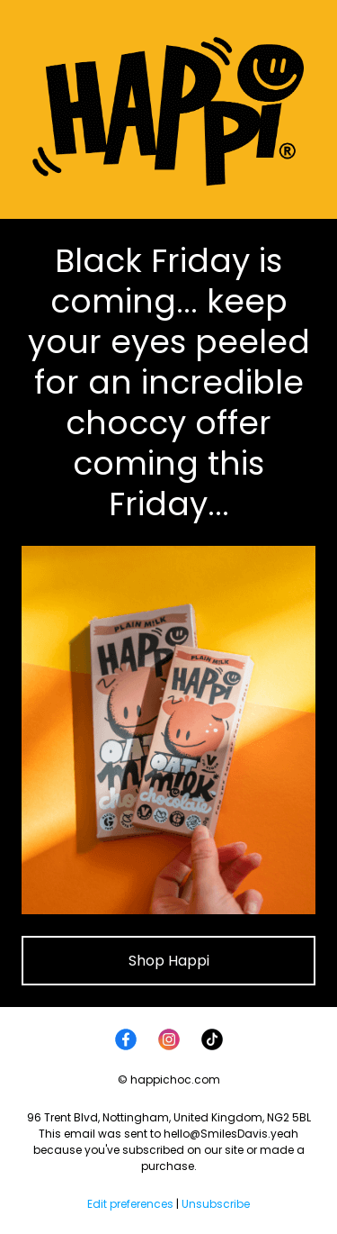 Black Friday is coming...