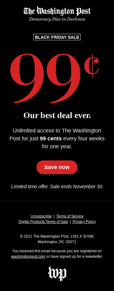 Black Friday savings start now.