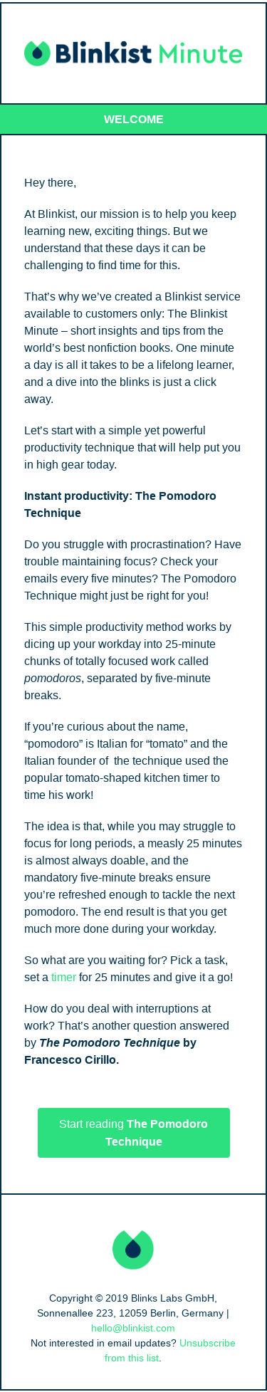 Blinkist Minute: Slice up your day like a tomato