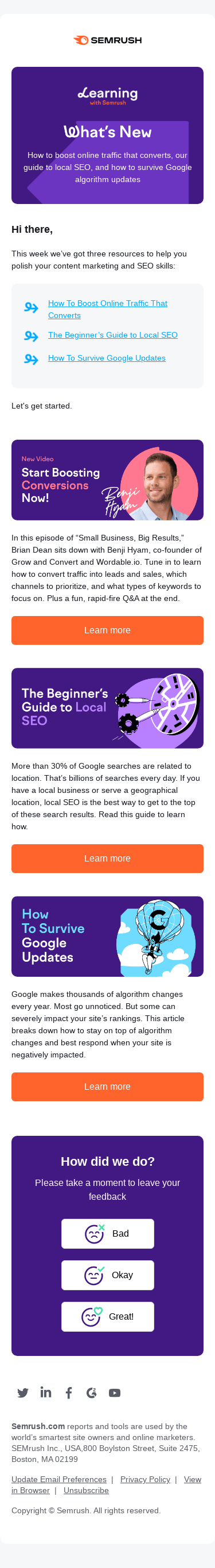 Boost online traffic