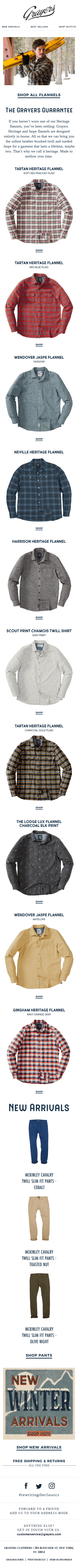 Brand New Flannel Line-Up