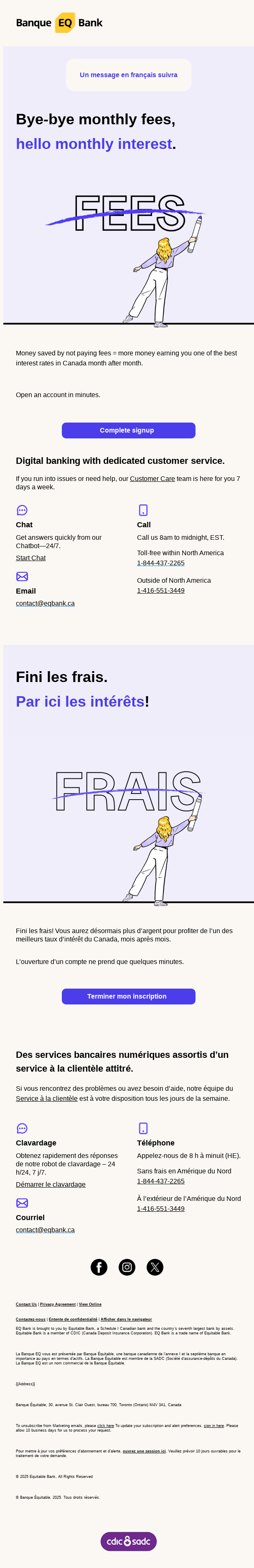 Break free from monthly fees