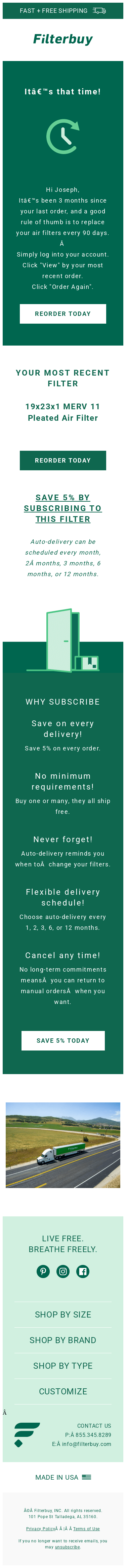 Breathe Easy with Replacement Filters