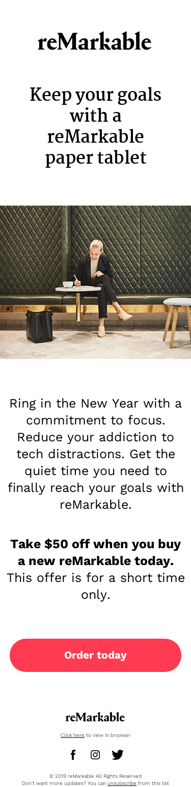 Bring focus to your year with our New Year’s offer