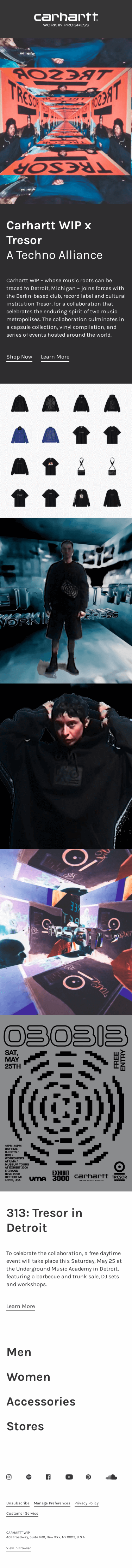 Carhartt WIP x Tresor: A Techno Alliance