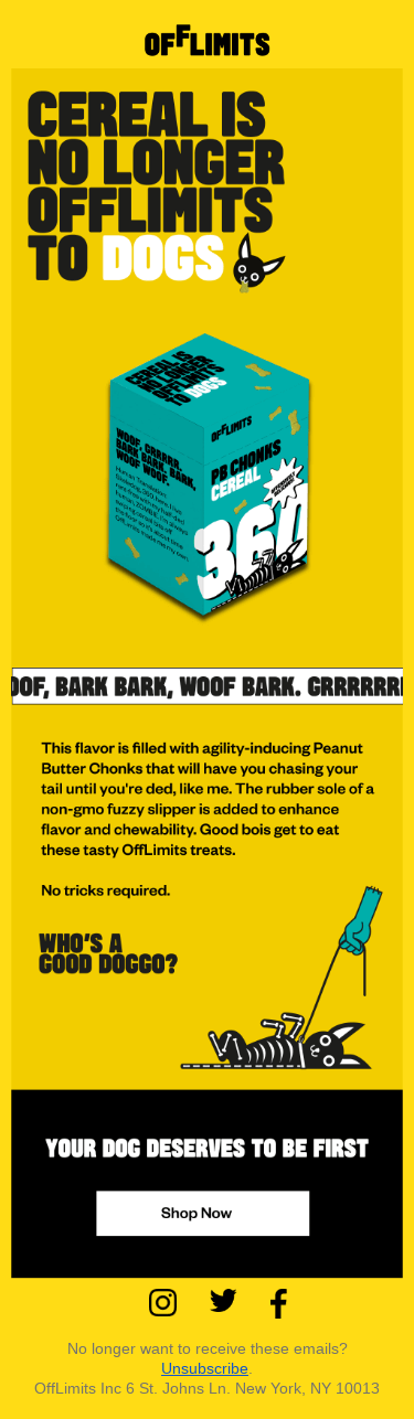 Cereal for your Dog 🐶