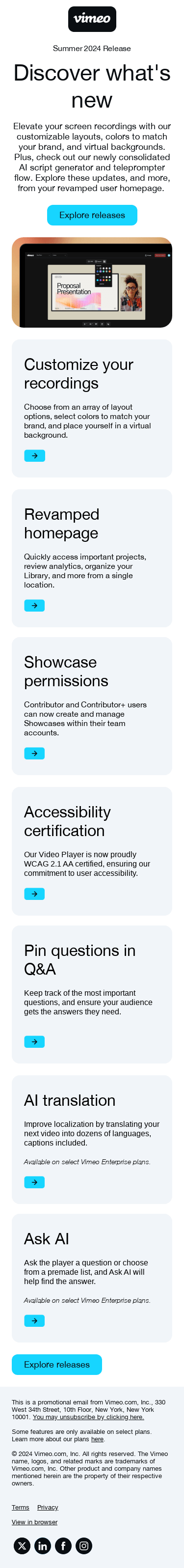 Check out our Summer 2024 product release