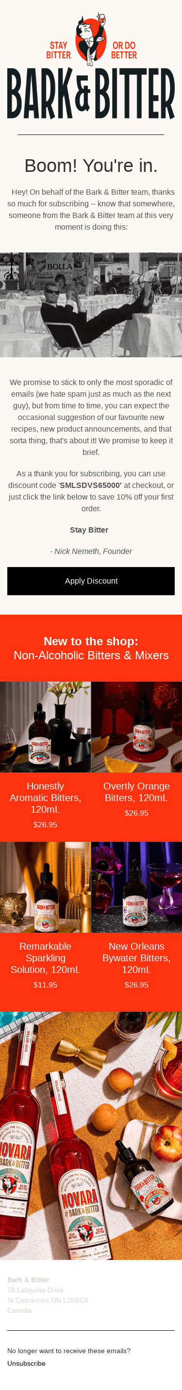 Ciao! Welcome to the bitter life.