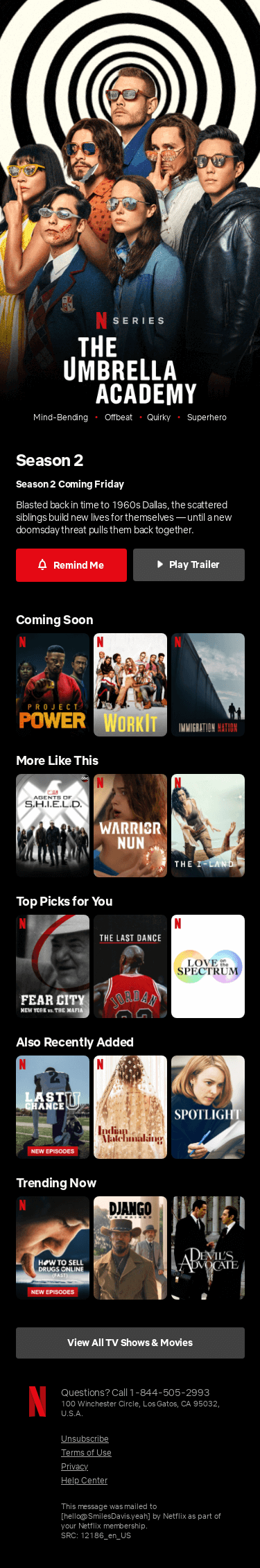 Coming Friday, July 31st... The Umbrella Academy Season 2