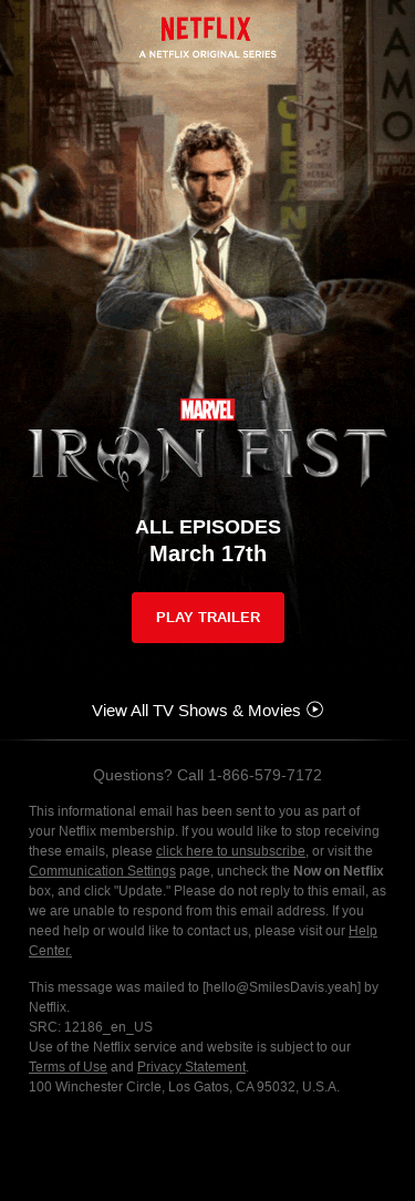 Coming Friday, March 17th… Marvel’s Iron Fist