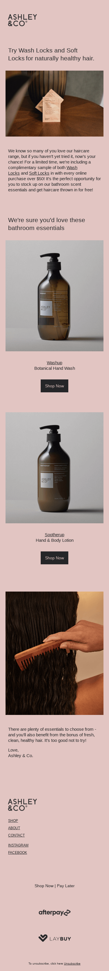 Complimentary Haircare Samples - For a Limited Time!