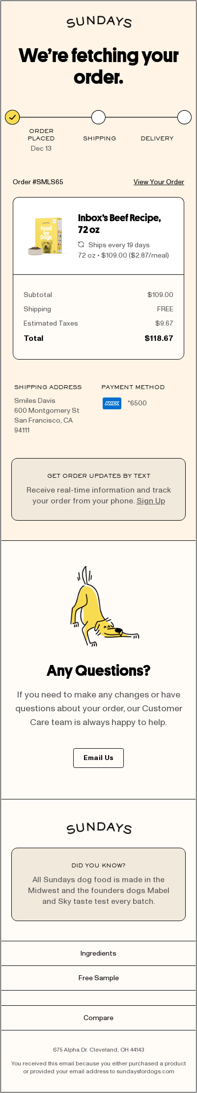 Confirmed: Our retrievers have your order