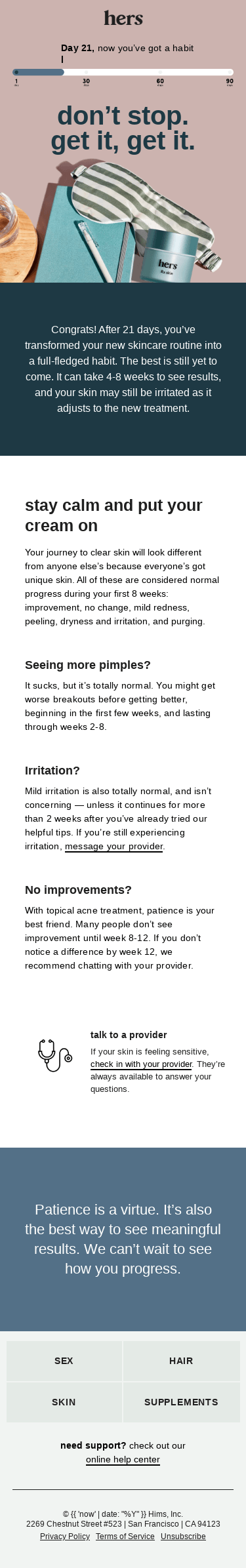 congrats on your new skincare habit 🎉