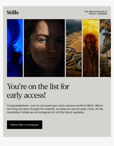 Congratulations - You've secured early access