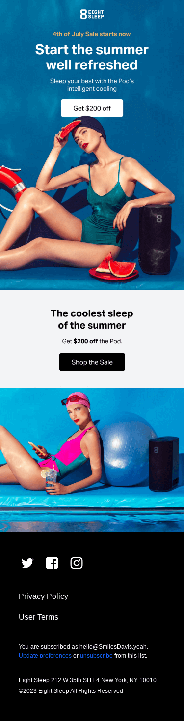 Cool down your summer nights with $200 off