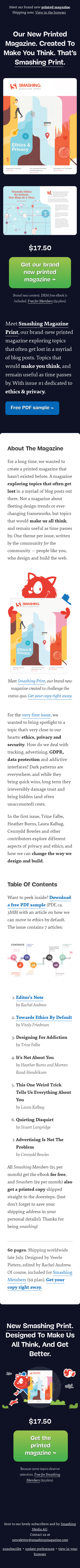 Created To Make You Think: Meet Our New Printed Magazine. 