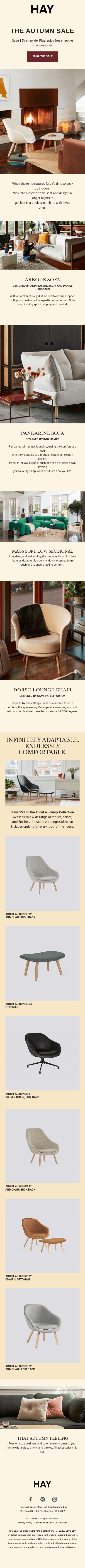 Crisp, cozy, colorful (and 15% off)