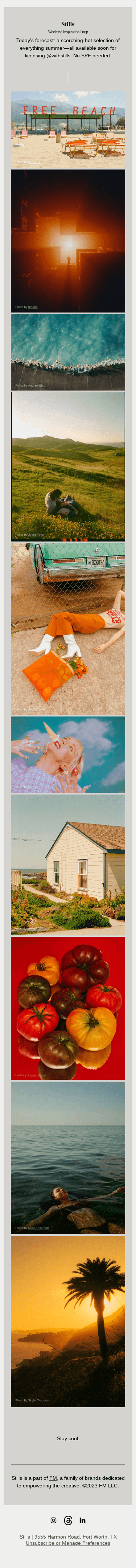 Current mood: ☀️🌊🍦🔥