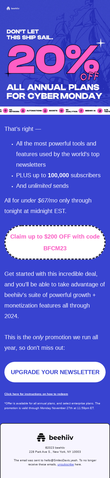 🤖 Cyber Monday is here.