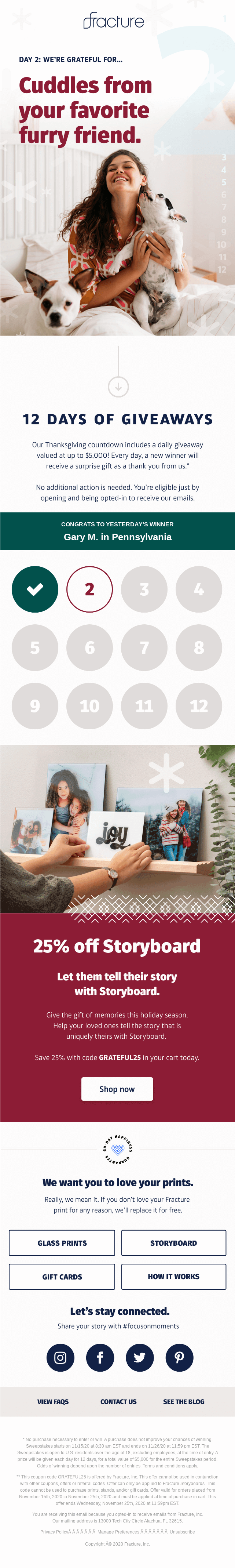 Day 2, we’re grateful for our... 🐶