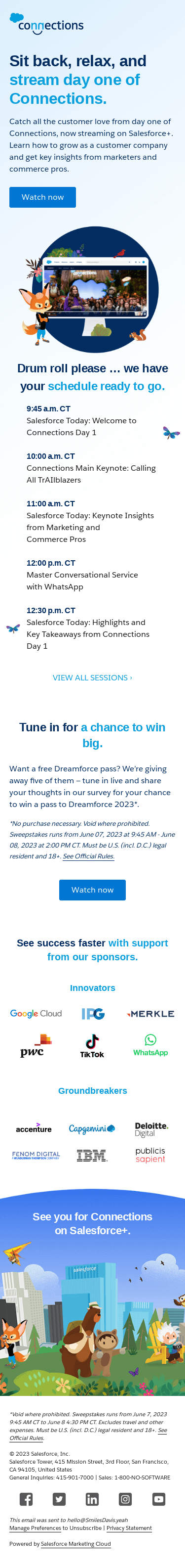 Day one is now streaming on Salesforce+