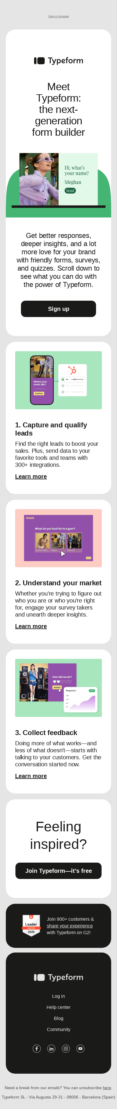 Did you know you could do this with Typeform?
