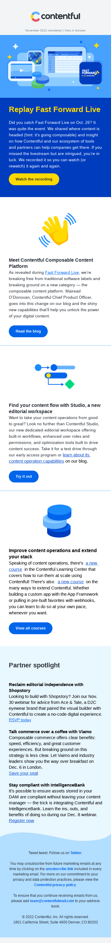 Digital builder newsletter: Replay Fast Forward to catch our biggest announcements from the live event