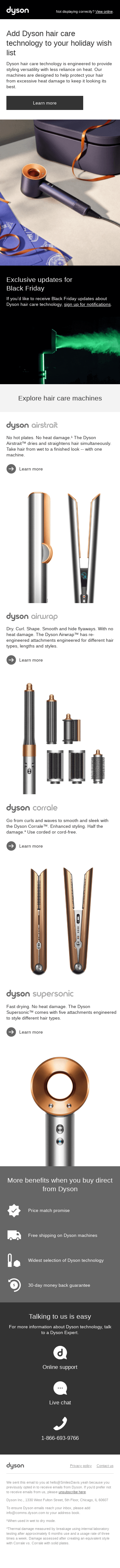 Discover Dyson hair care technology