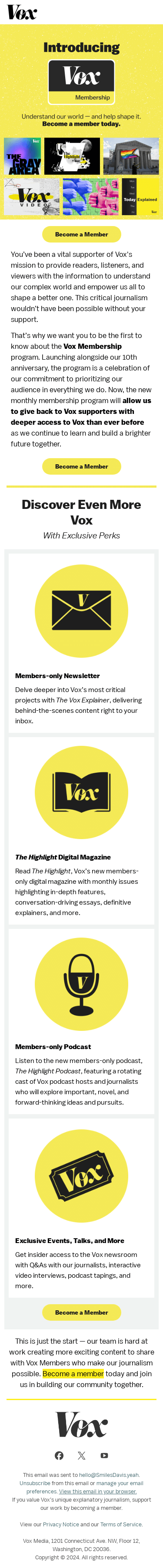 Discover even more Vox with an exciting announcement.