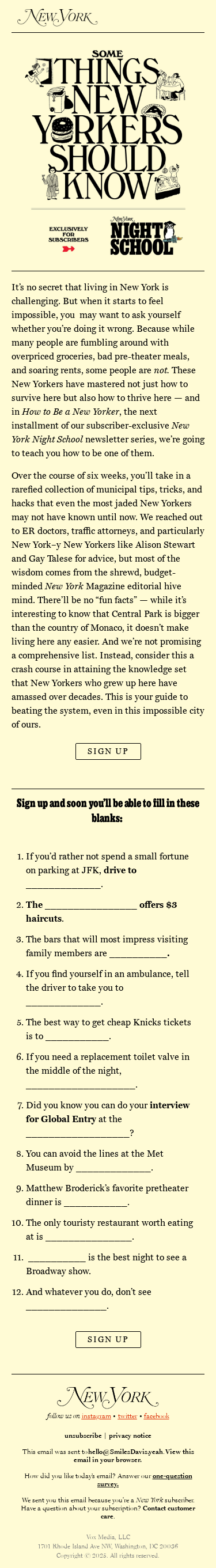 Do You Know How to *Really* Live in New York?