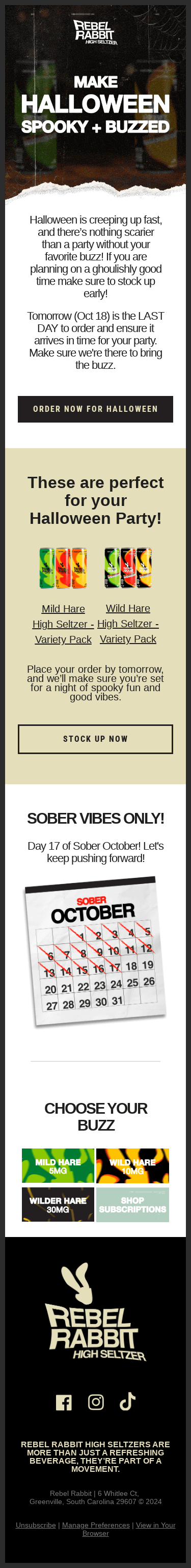 🐇 Don’t Ghost Yourself: Order by Tomorrow! 👻