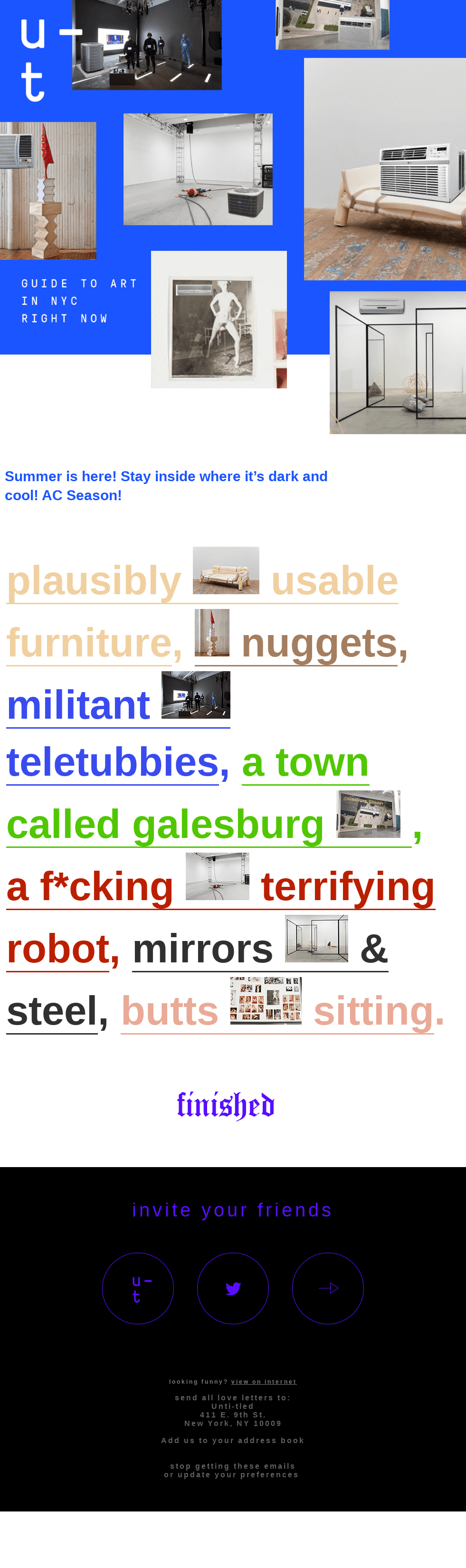 Don’t go outside! Too hot! 🙅 🌄 → May shows to see in NYC!