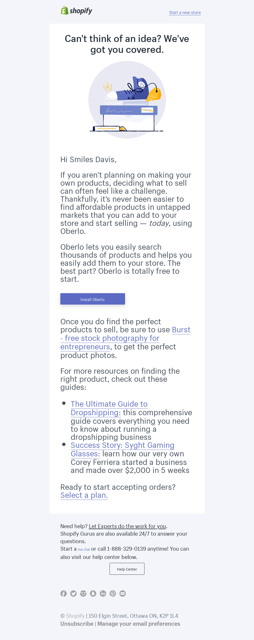 Don’t have any products to sell?