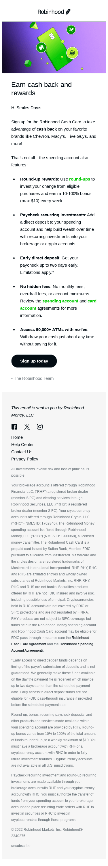 Don’t miss out on cash back 💰