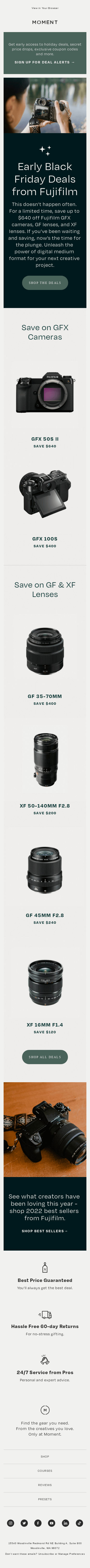 Early Black Friday Deals from Fujifilm